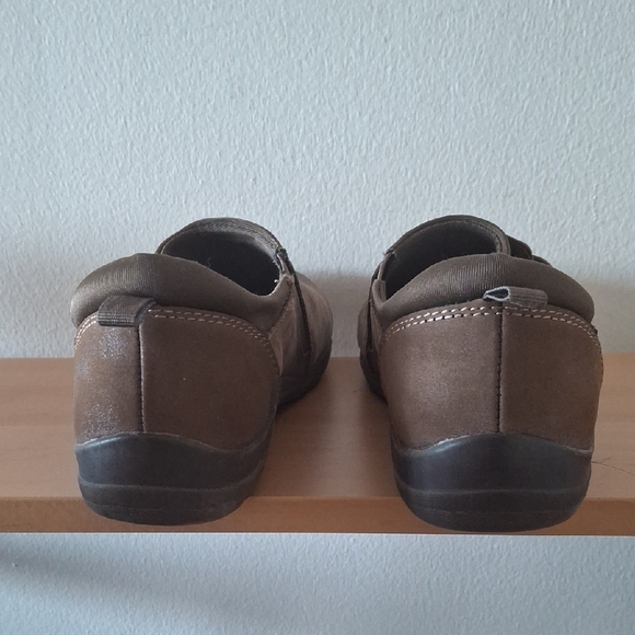 Earth Origins Teresa Brown Stone Suede Leather Loafers - Size 9M - Picture 5 of 6